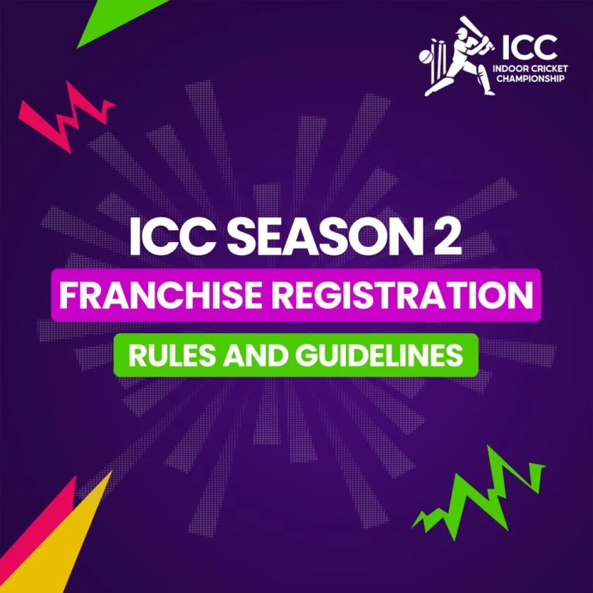 ICC Season Franchise Registration Banner for Guiding People to Join Us